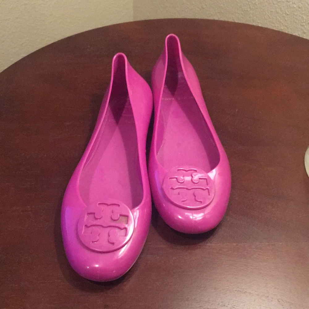 Tory Burch Pink Jelly Flats